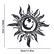 Art Deco Metal Sun Wall Sculpture For Indoor And Outdoor Home Decor 4