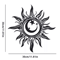 Art Deco Metal Sun Wall Sculpture For Indoor And Outdoor Home Decor 4