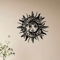 Geometric Sun And Moon Metal Wall Art For Modern Mystical Home Decor 2