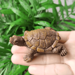 charming mini turtle statue for aquarium fairy garden and home decor