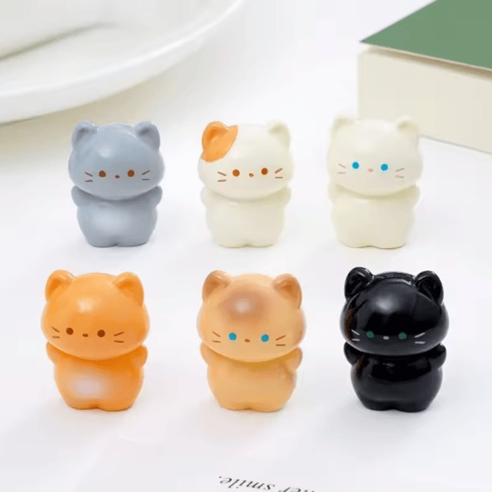 Mini Resin Cat Figurine Set For DIY Crafts Dashboard Decor And Micro Landscapes 0