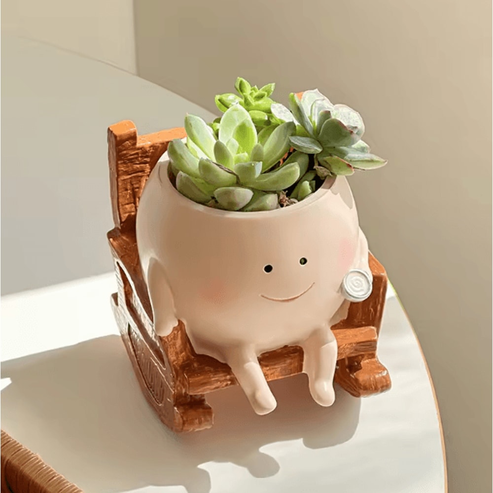 Cute Cartoon Ghost Succulent Planter Pot For Home Office And Desk Decor 0