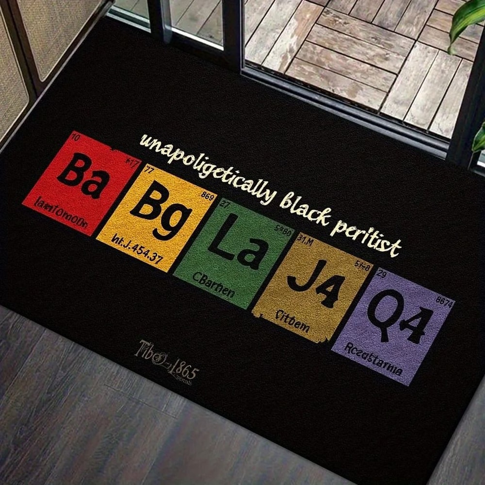 Periodic Table Learning Rug NonSlip Educational Science Floor Mat 2