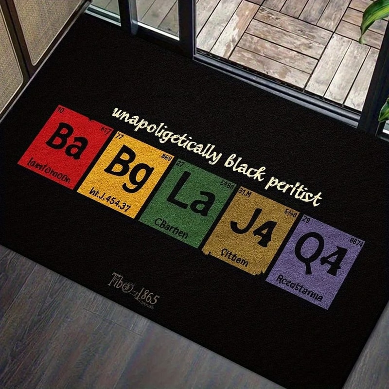 Periodic Table Learning Rug NonSlip Educational Science Floor Mat 2