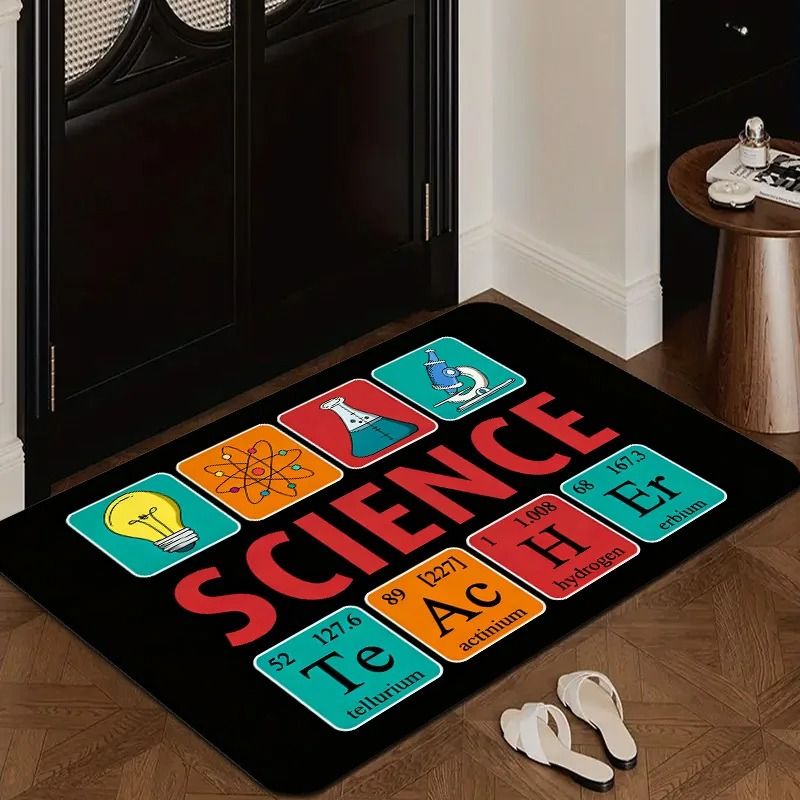 Periodic Table Learning Rug NonSlip Educational Science Floor Mat 8