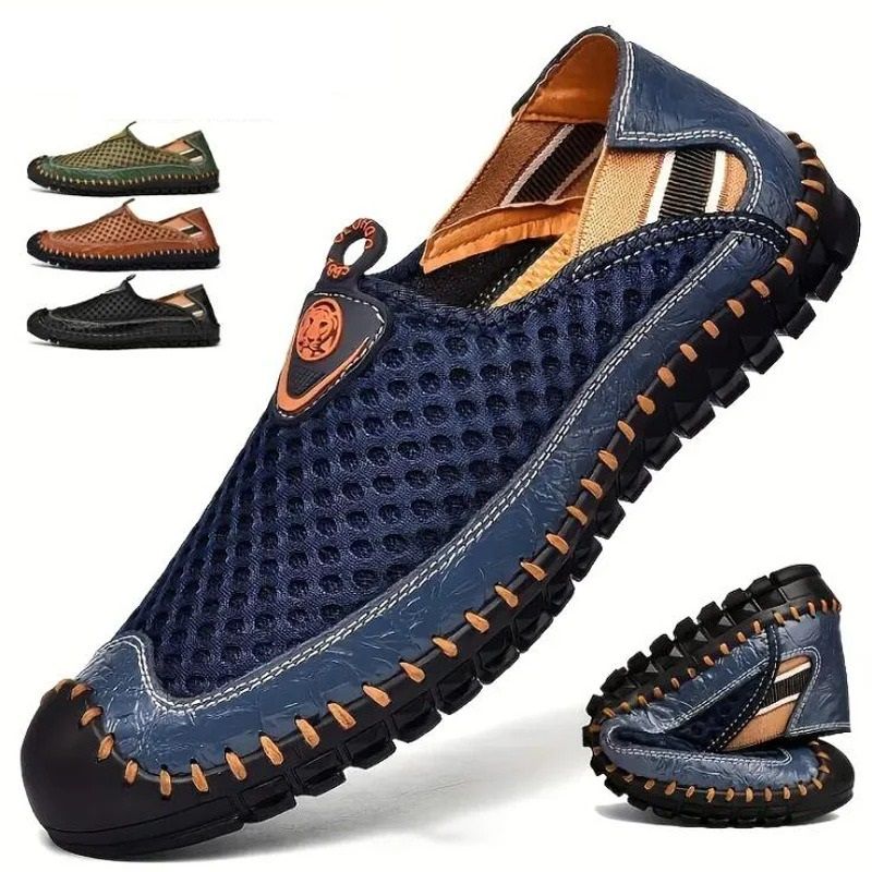 Mens Breathable Hiking Shoes Non Slip Outdoor Walking Sneakers 0