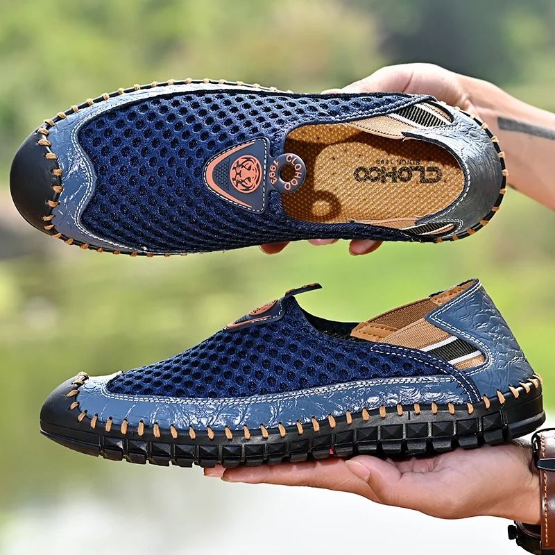 Mens Breathable Hiking Shoes Non Slip Outdoor Walking Sneakers 4