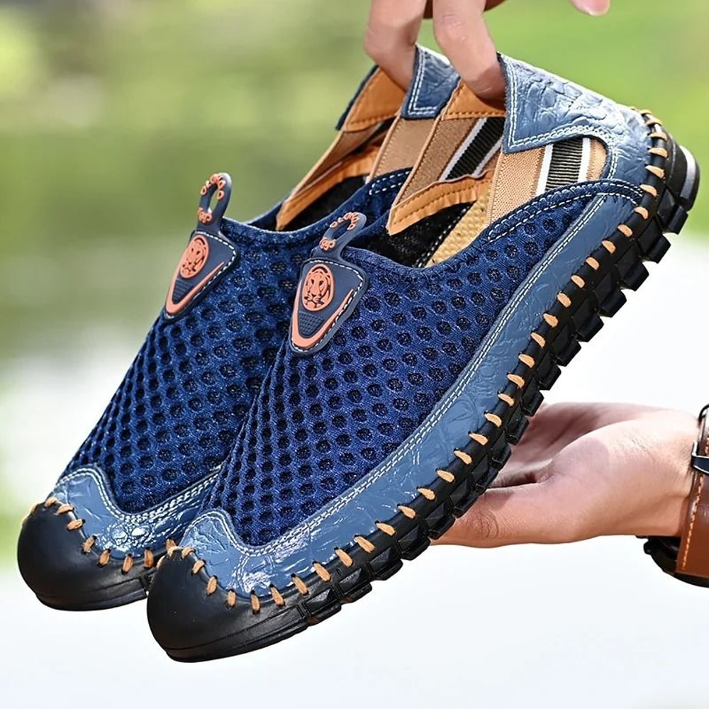 Mens Breathable Hiking Shoes Non Slip Outdoor Walking Sneakers 5