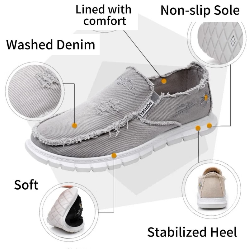 Womens Daisy Embroidered Denim Casual Sneakers 4