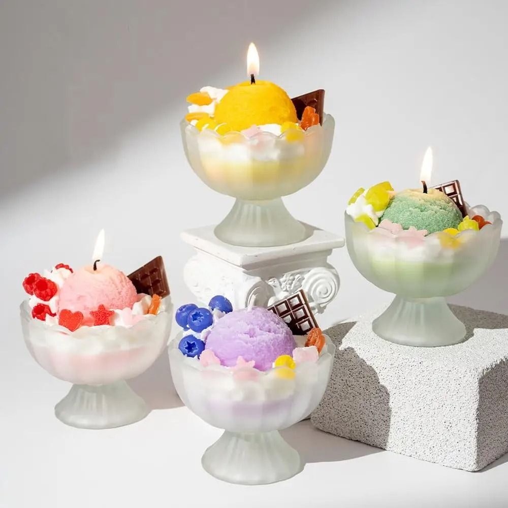 Ice Cream Dessert Scented Candle Home Decor Accent 5
