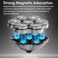 replacement 7d electric shaver head with floating blades