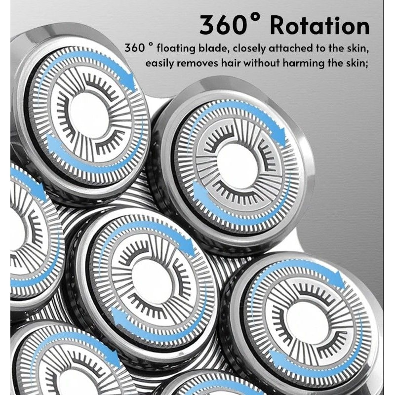 Replacement 7D Electric Shaver Head With Floating Blades 1