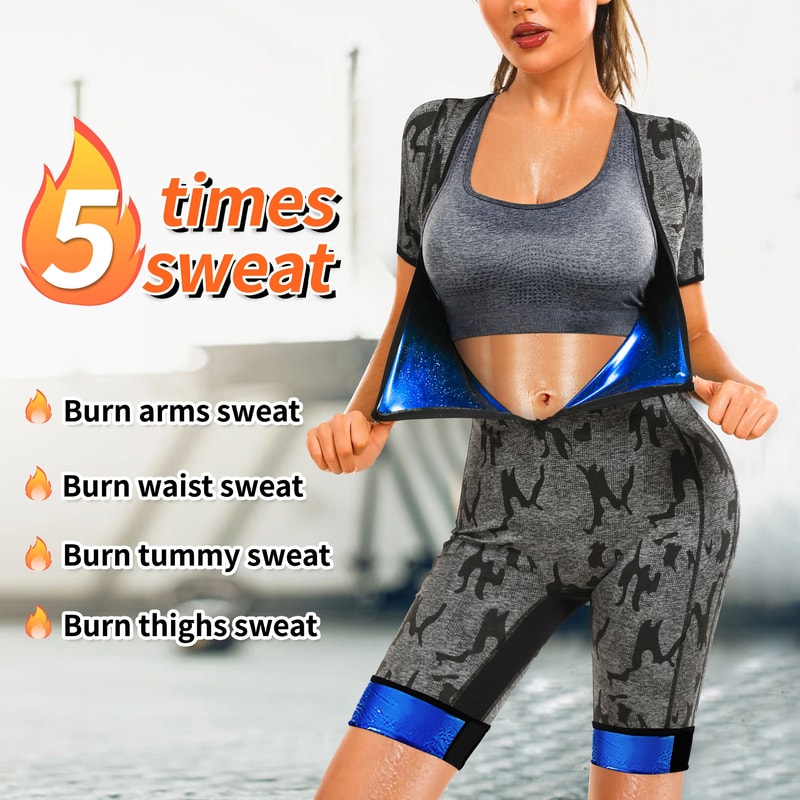 Womens Sauna Sweat Vest Shapewear Jumpsuit 0