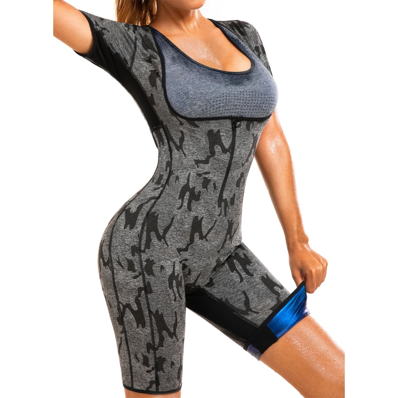 Womens Sauna Sweat Vest Shapewear Jumpsuit 1