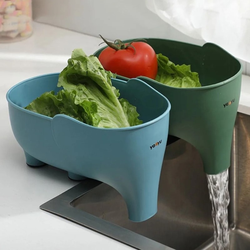 Elephant Sink Drain Basket Kitchen Storage Organizer 0
