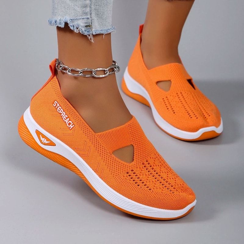 Womens Breathable Mesh Walking Sneakers 1