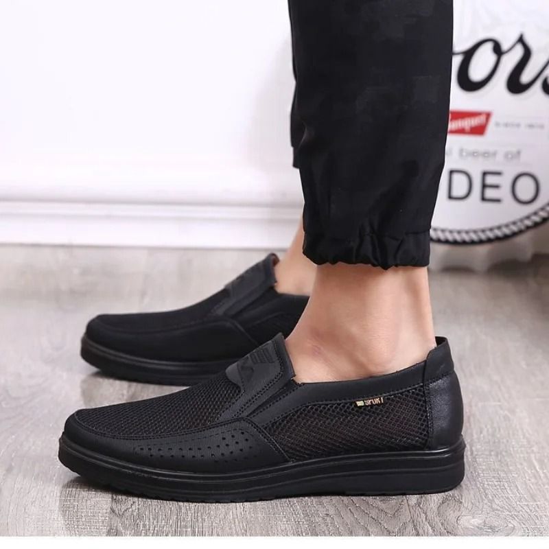 Mens Breathable Mesh Chunky Sole Sneakers 5