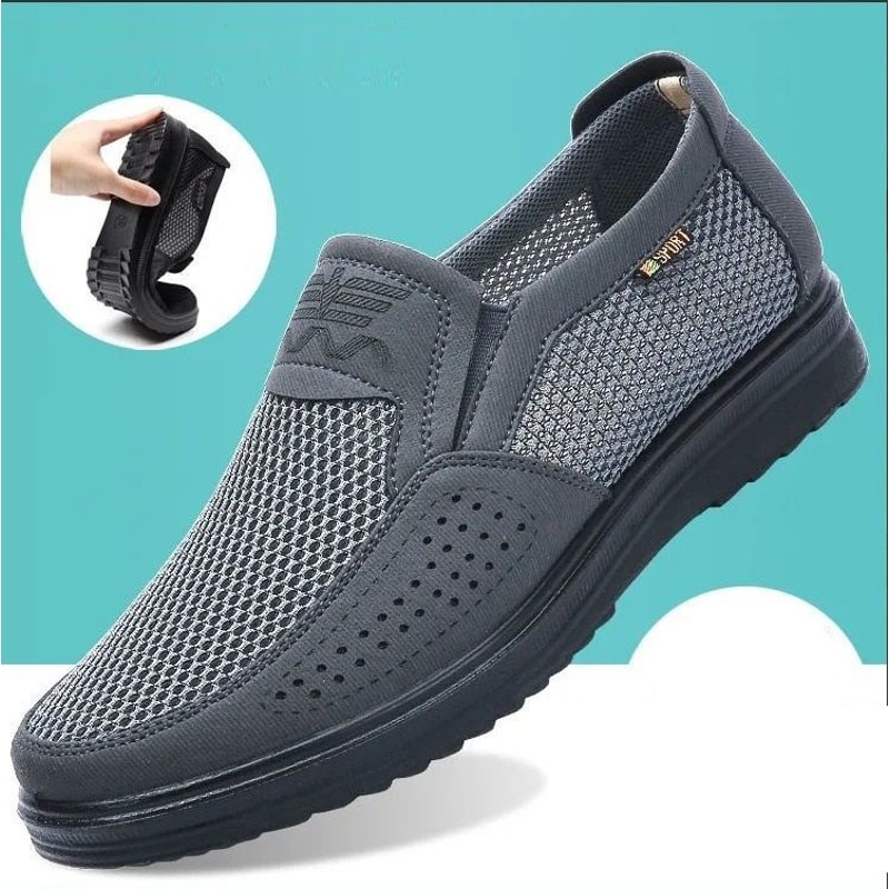 Mens Breathable Mesh Chunky Sole Sneakers 6