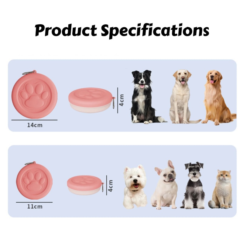Portable Travel Pet Food And Water Bowl 5