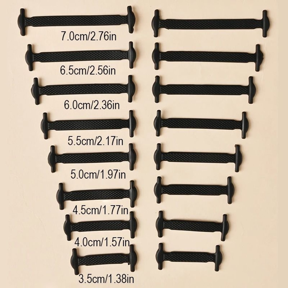 Silicone No Tie Shoelaces Elastic Shoe Laces 3