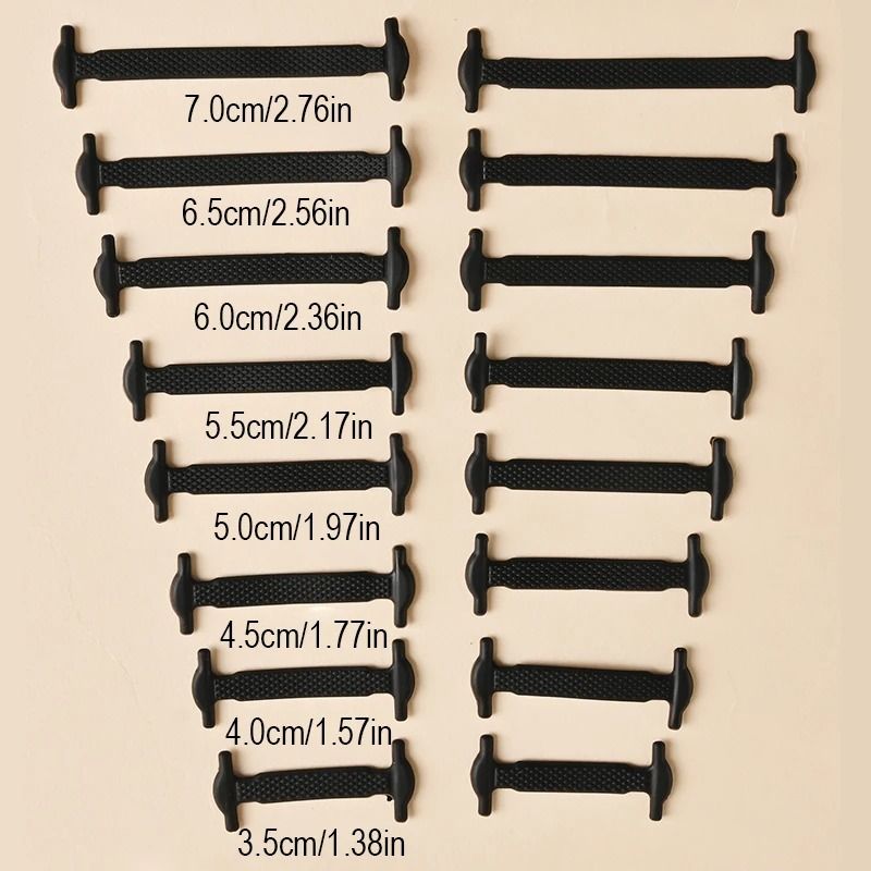Silicone No Tie Shoelaces Elastic Shoe Laces 3