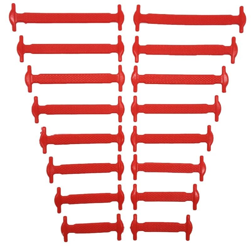 Silicone No Tie Shoelaces Elastic Shoe Laces 6
