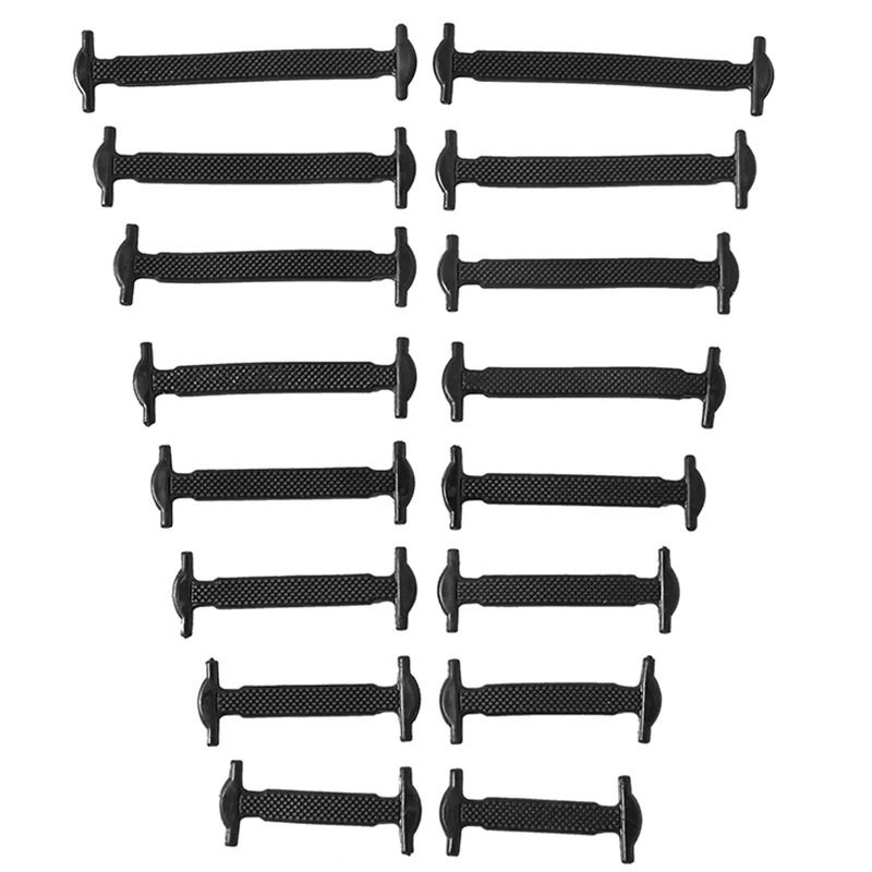Silicone No Tie Shoelaces Elastic Shoe Laces 7
