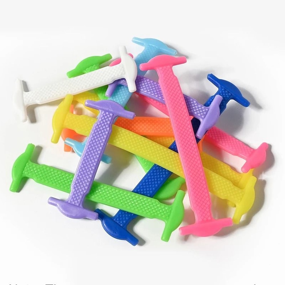 Silicone No Tie Shoelaces Elastic Shoe Laces 18