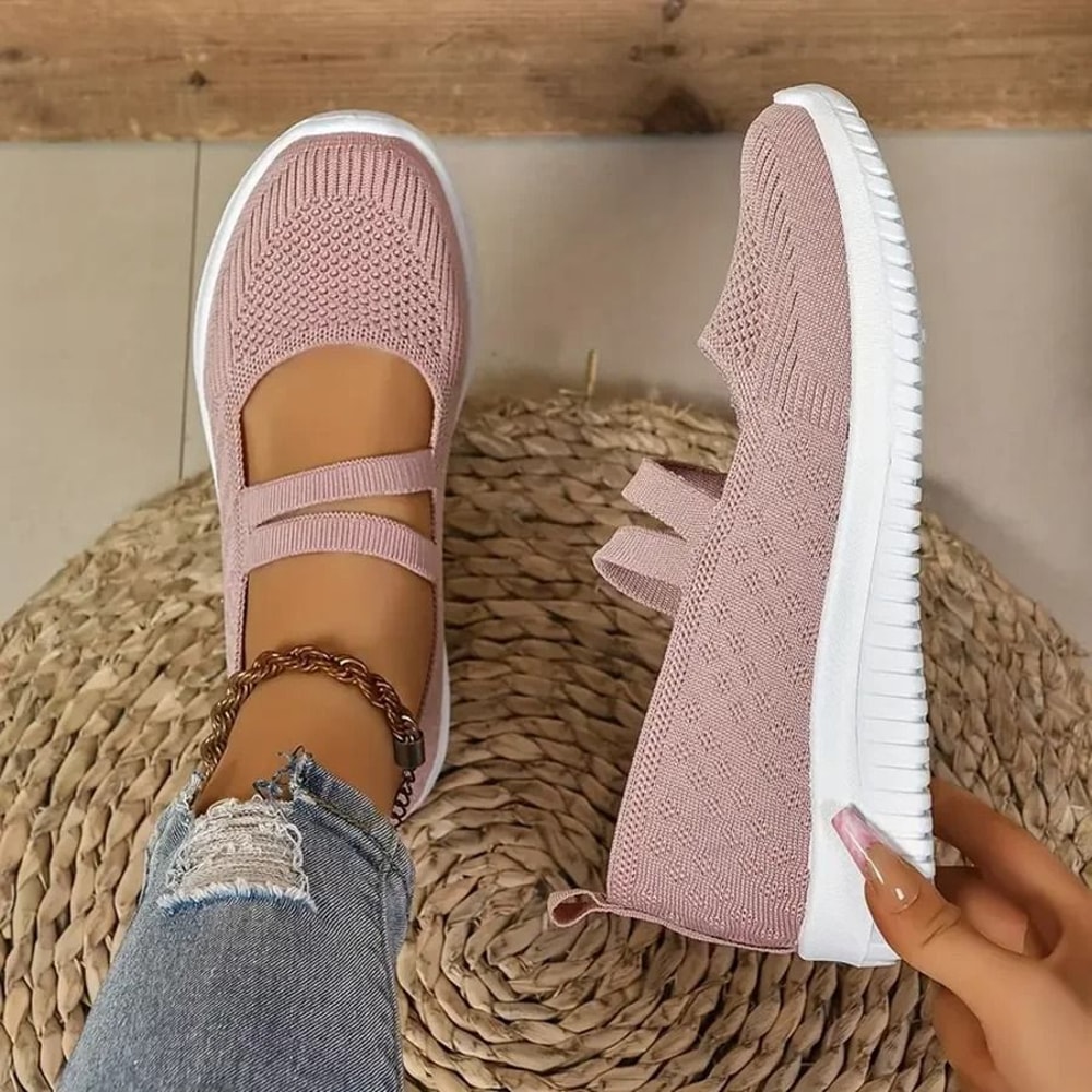 Womens Breathable Mesh Slip On Walking Shoes 8