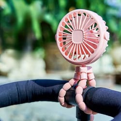portable clip on stroller fan with usb rechargeable battery