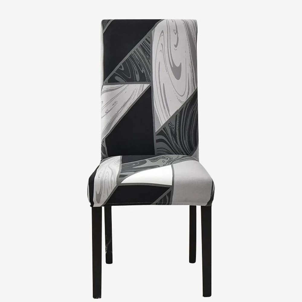 Stretch Fit Printed Dining Chair Cover 9