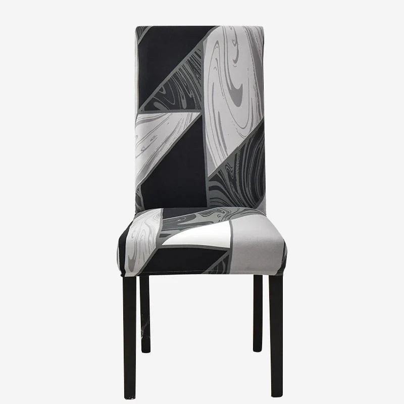 Stretch Fit Printed Dining Chair Cover 9
