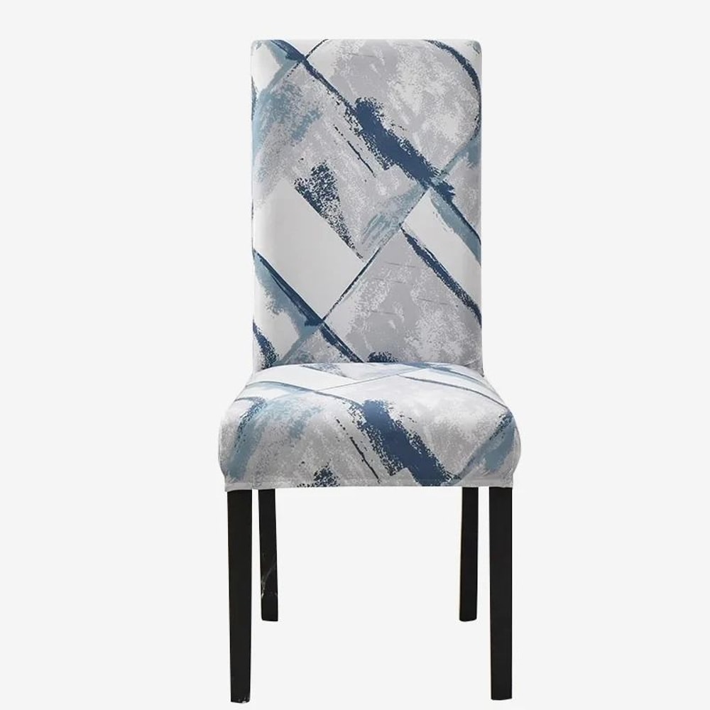 Stretch Fit Printed Dining Chair Cover 13