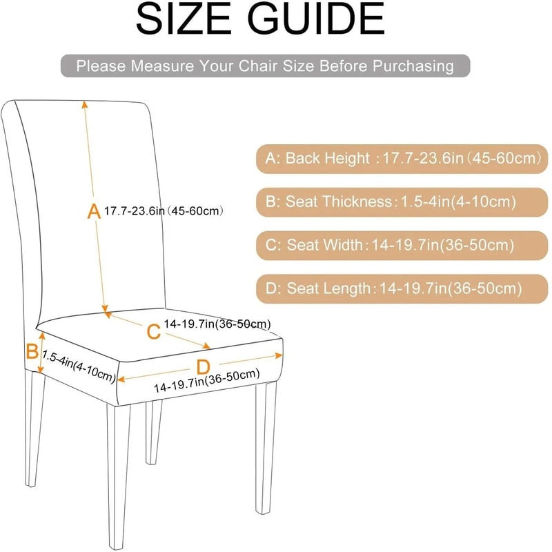 Stretch Fit Printed Dining Chair Cover 1