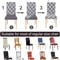 Stretch Fit Printed Dining Chair Cover 2