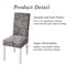 Stretch Fit Printed Dining Chair Cover 3