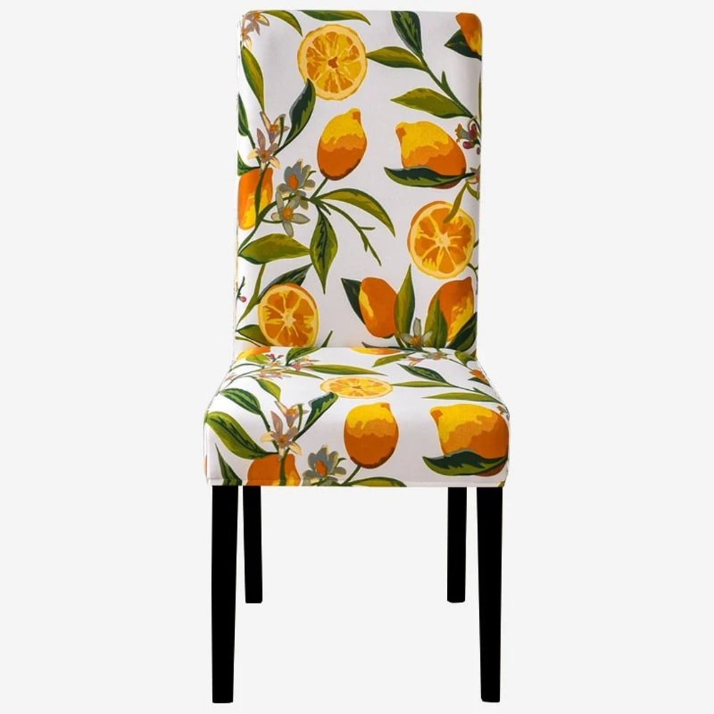 Stretch Fit Printed Dining Chair Cover 6