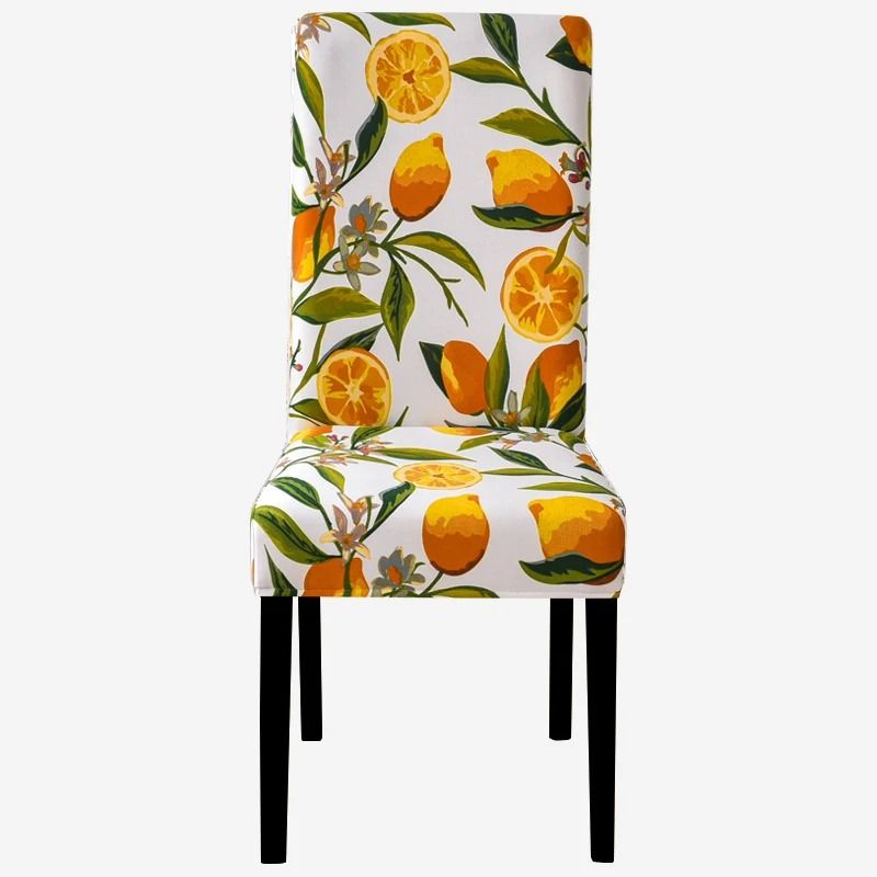 Stretch Fit Printed Dining Chair Cover 6