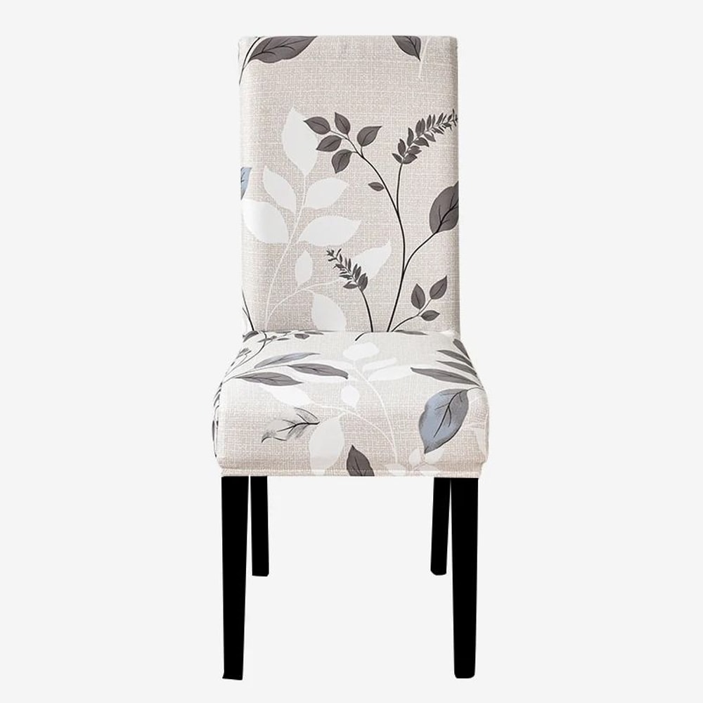 Stretch Fit Printed Dining Chair Cover 7
