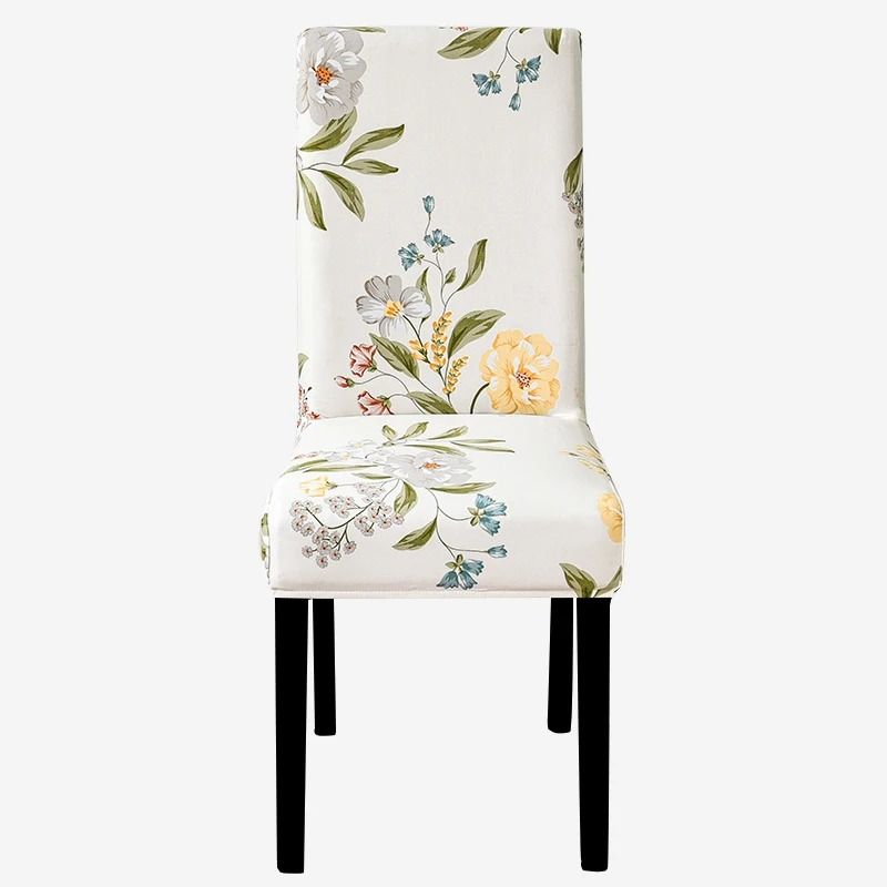 Stretch Fit Printed Dining Chair Cover 8