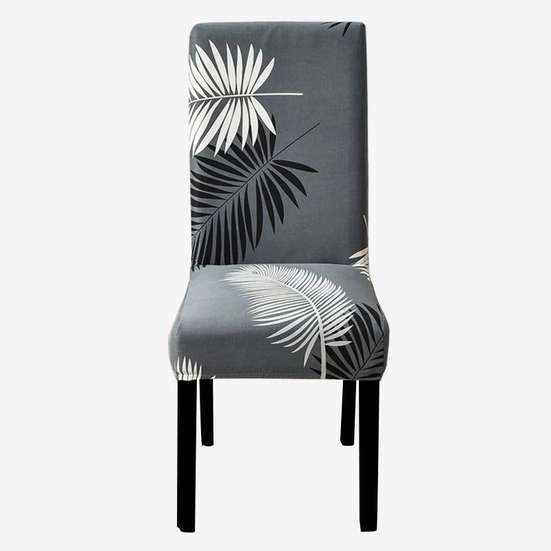 Stretch Fit Printed Dining Chair Cover 17