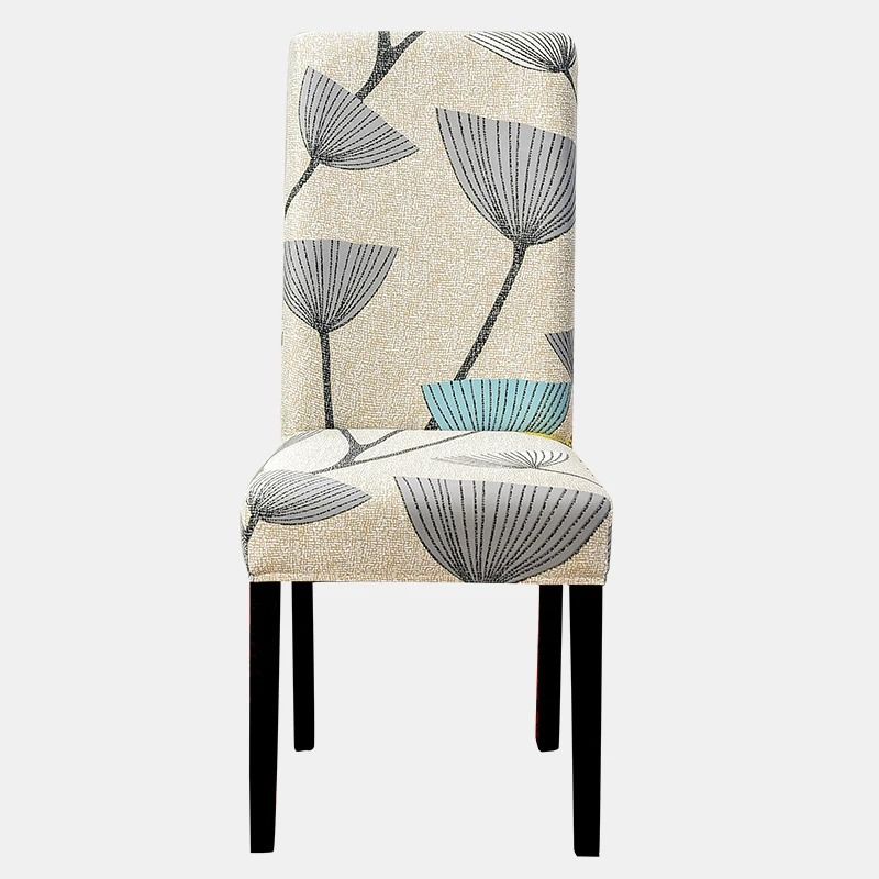 Stretch Fit Printed Dining Chair Cover 20