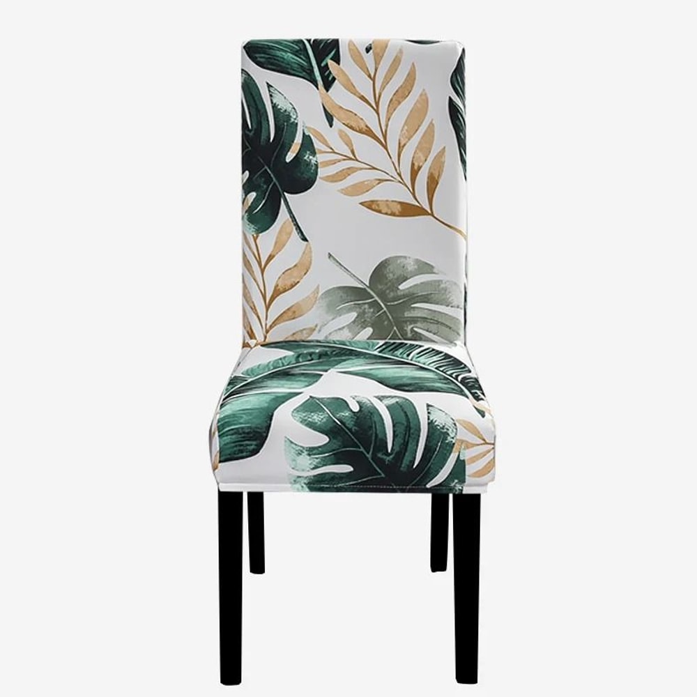Stretch Fit Printed Dining Chair Cover 29