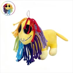 yarnaby colorful lion plush pillow