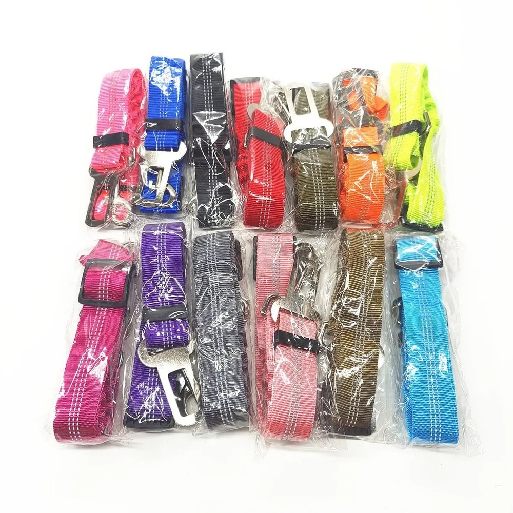 Reflective Adjustable Dog Car Seat Belt Safety Harness 5