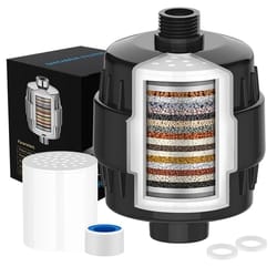 high output multi stage shower filter system