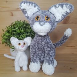 Crochet pattern Cat, Amigurumi toys - digital pattern PDF