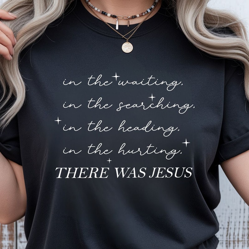 Faith Message Graphic Tee Sweatshirt Relaxed Unisex Fit 4