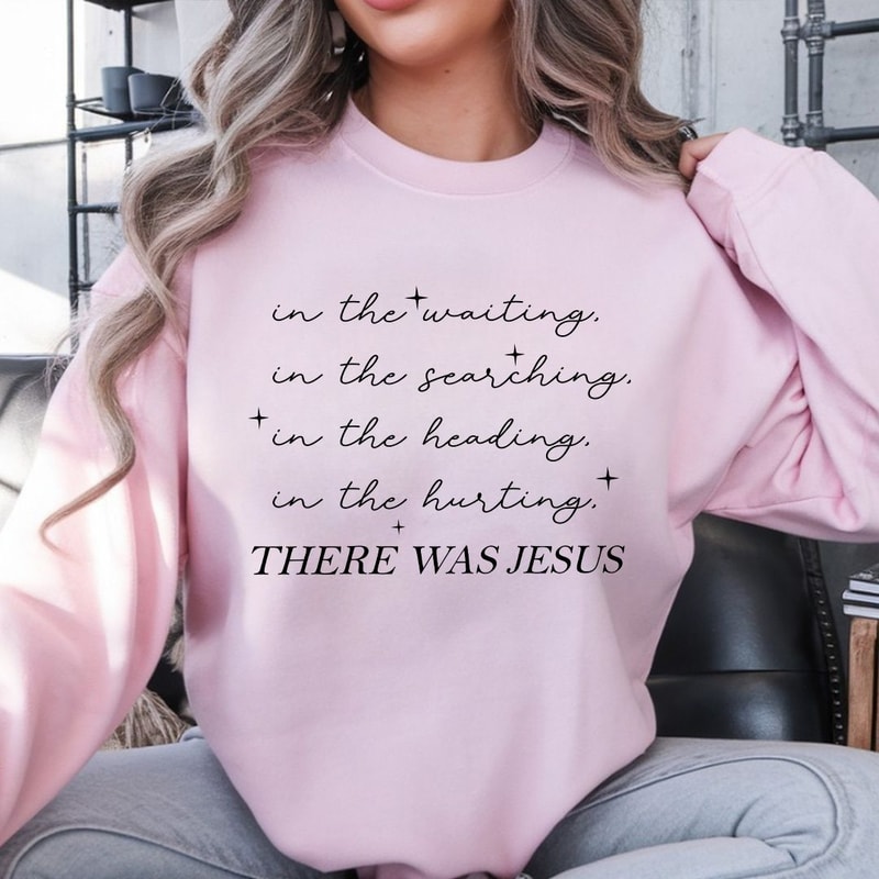 Faith Message Graphic Tee Sweatshirt Relaxed Unisex Fit 6