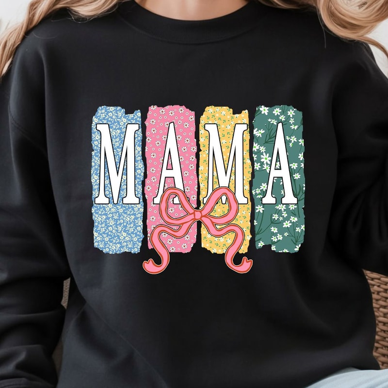 MAMA Floral Shirt Soft Cozy Mothers Day Gift 0